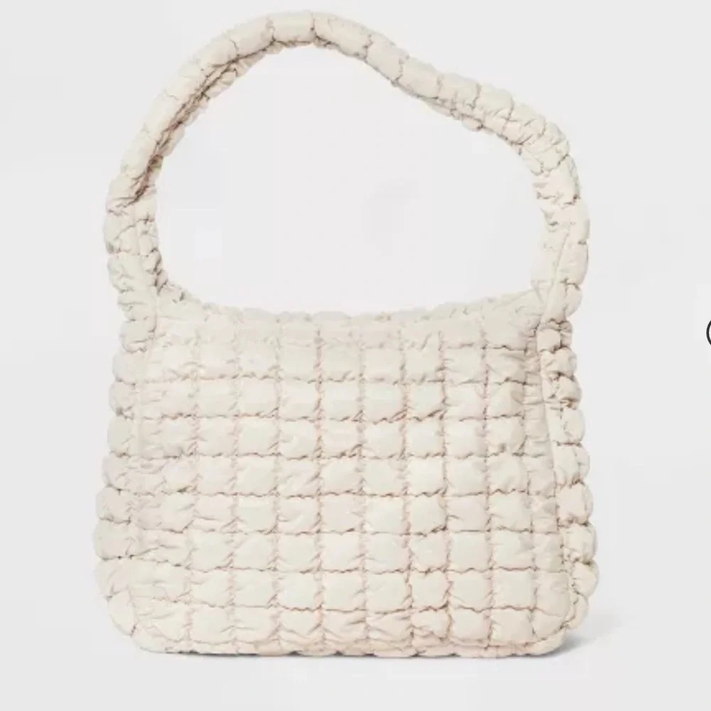 Quilted Tote Bags for Women Lightweight Quilted Padding Shoulder Bag Down Cotton
